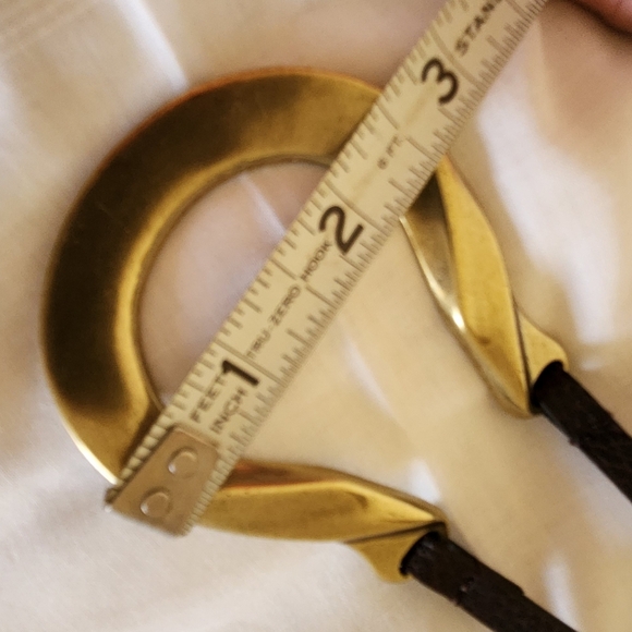 Chico Adjustable Length Leather & Brass Belt - Picture 15 of 16